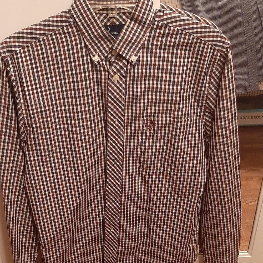 Long sleeve fred perry button down